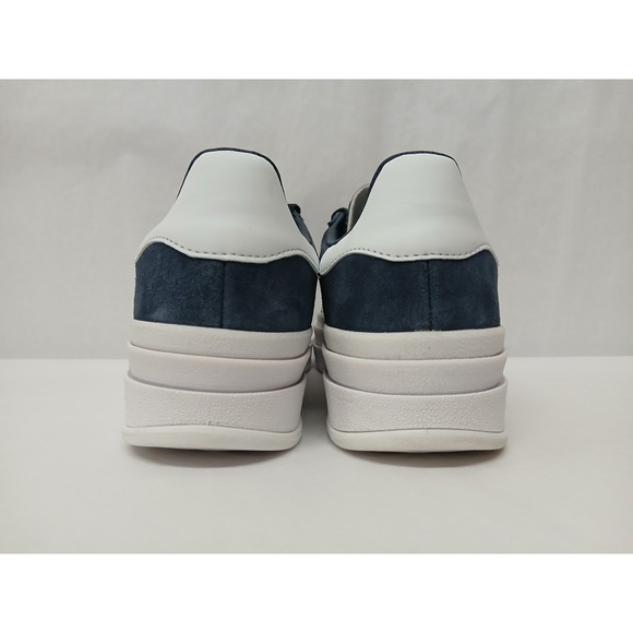 Adidas Kids' Gazelle Bold Casual Shoes JQ7405 Aurora Ink White Gold Sz 5 - Picture 7 of 10